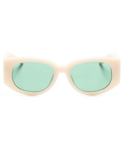 Casablancabrand The Memphis Rectangle-Frame Sunglasses - Green