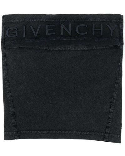 Givenchy Embroidered-Logo Cotton Balaclava - Black
