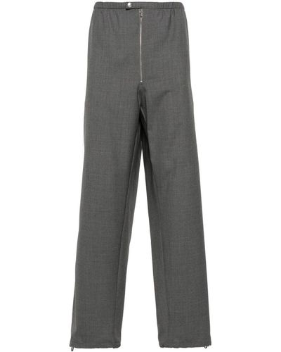 Prada Fine Panama Trousers - Grey