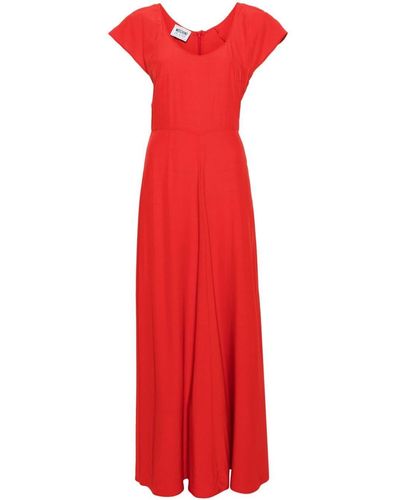 Moschino Jeans Scoop-Neck Maxi Dress - Red