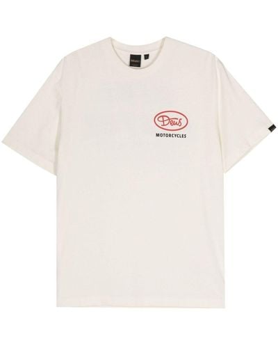 Deus Ex Machina Logo-Print Jersey T-Shirt - White