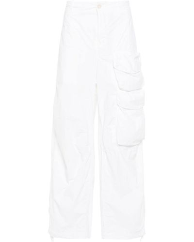 C.P. Company Straight-Leg Cargo Trousers - White