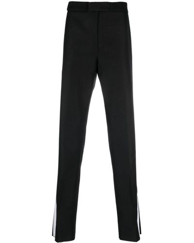 Alexander McQueen Striped Tailored Trousers - Black