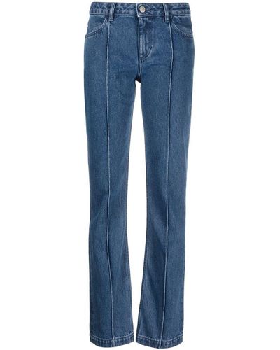 Paloma Wool High-rise Straight-leg Jeans - Blue