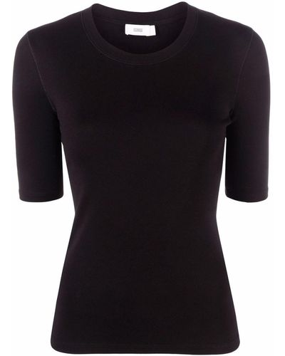 Closed Short-Sleeve Slim T-Shirt - Black