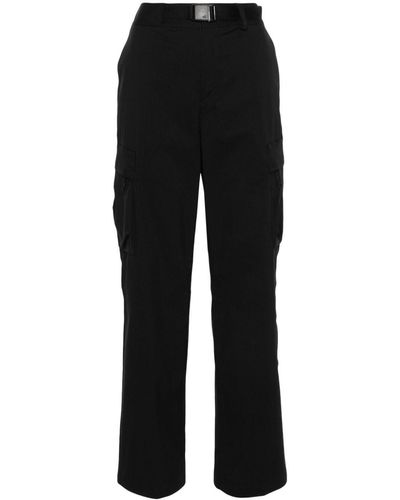 The North Face Logo-Print Straight Trousers - Black