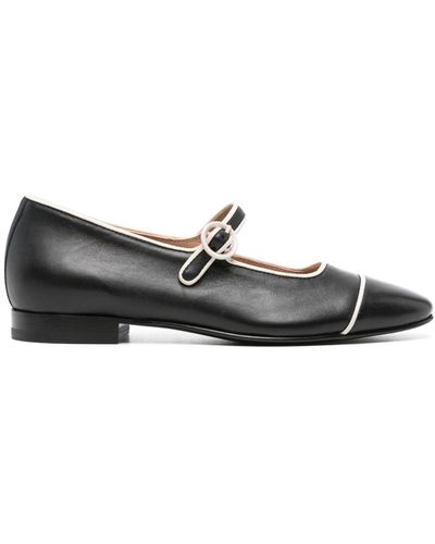 CAREL PARIS Corail Piping-Detailed Ballerina Shoes - Black