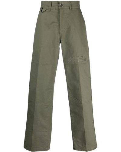 Honor The Gift Logo-Embroidered Cotton Pants - Green