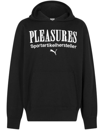 PUMA X Pleasures Cotton Hoodie - Black