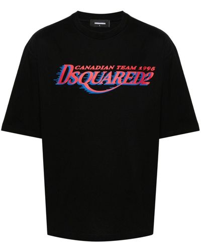 DSquared² Logo-Print T-Shirt - Black