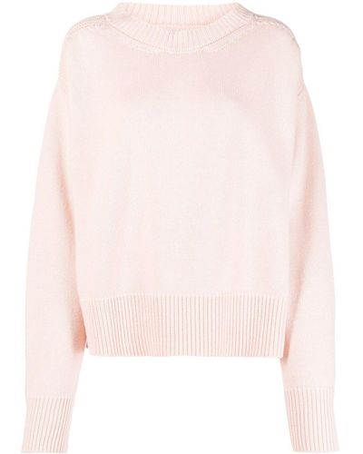 Sa Su Phi Cut-Out Detail Cashmere Jumper - Pink