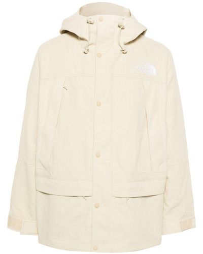 The North Face Logo-Embroidered Cargo Jacket - Natural
