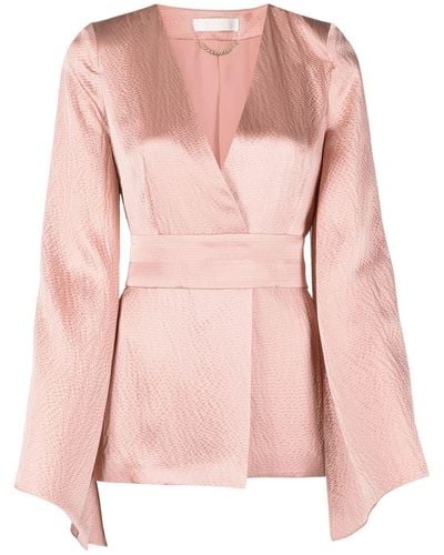 Max Mara Occhi Silk Kimono Jacket - Pink