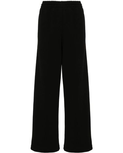 Wardrobe NYC Ribbed Straight-Leg Trousers - Black