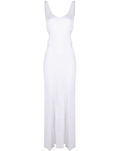 Chloé Cut-Out Sleeveless Maxi Dress - White