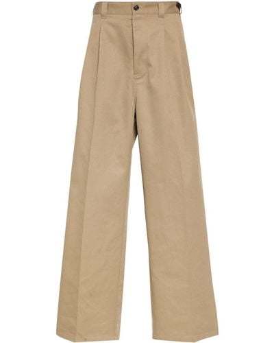 Maison Margiela Panelled-Design Pants - Natural