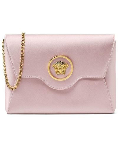 Versace La Medusa Envelope Clutch Bag - Pink