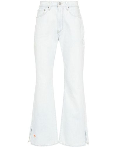 ERL X Levi's Logo-embroidered Jeans - White