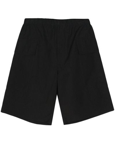 Jil Sander Poplin Cotton Bermuda Shorts - Black