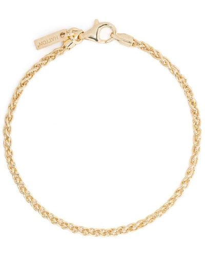 Hatton Labs 18Kt-Plated Wheat-Chain Bracelet - White
