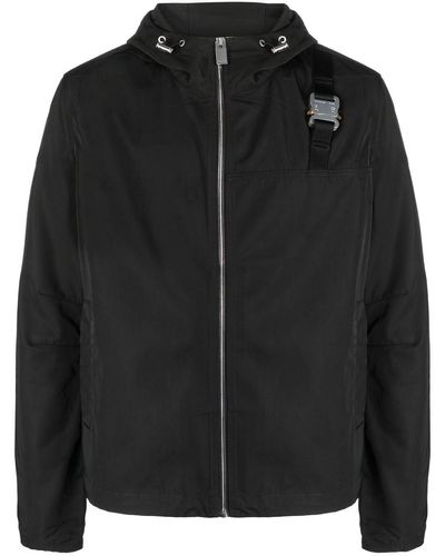1017 ALYX 9SM Buckle-Detail Hooded Jacket - Black