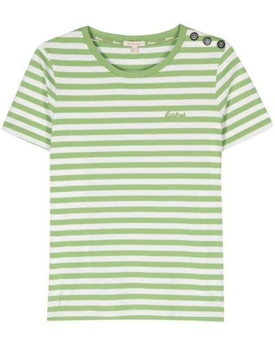 Barbour Ferryside Striped T-Shirt - Green