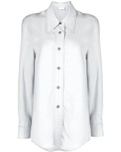 Low Classic Long-Sleeve Buttoned Shirt - White