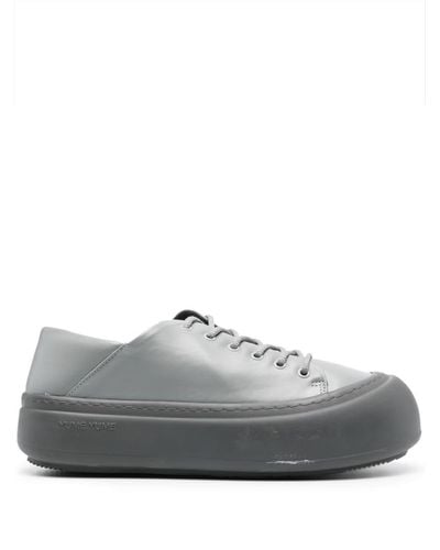 Yume Yume Goofy Leather Sneakers - Gray