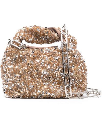 Stine Goya Ziggy Crystal-Embellished Mini Bag - Natural