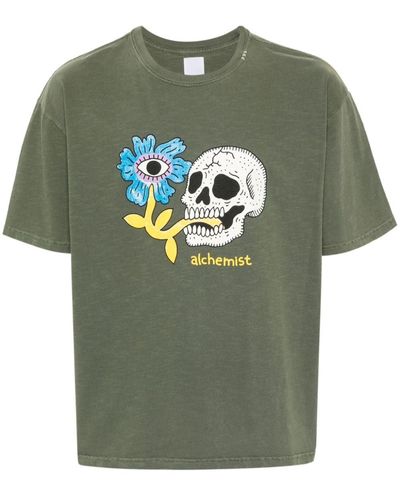 Alchemist Graphic-Print Cotton T-Shirt - Green