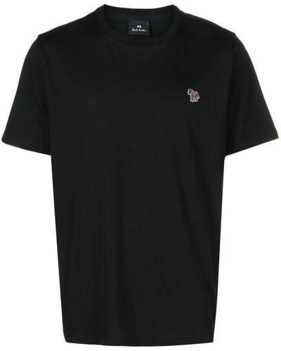 PS by Paul Smith Logo-Print Short-Sleeve T-Shirt - Black