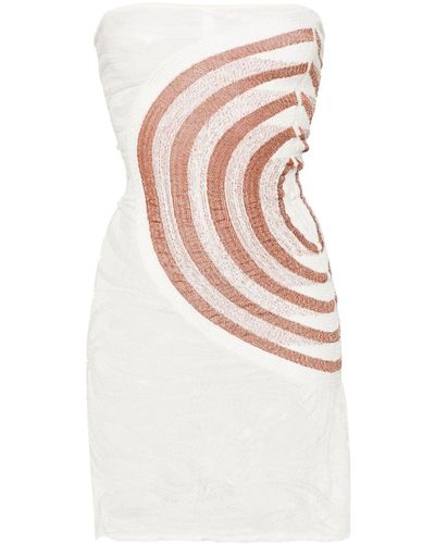 GIMAGUAS Knitted Mini Dress - White