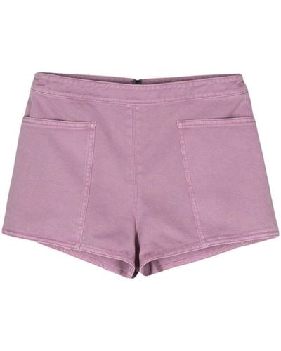 Max Mara Cotton Shorts - Purple