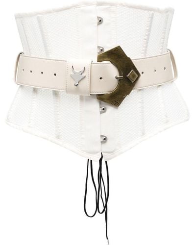 Inan Corset Leather Belt - Natural