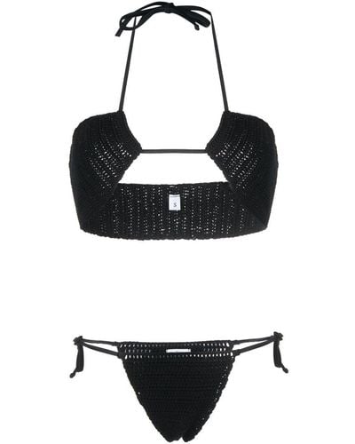 MATINEÉ Crochet-Knit Bikini - Black