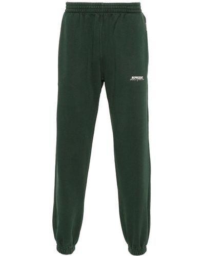 Represent Patron Of The Club Cotton Track Trousers - Green