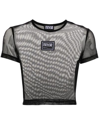 Versace Short Mesh T-shirt - Gray