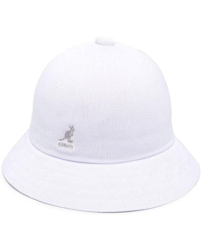 Kangol Embroidered-Logo Bucket Hat - White