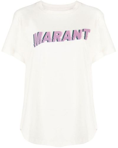 Isabel Marant Logo-print Cotton T-shirt - White