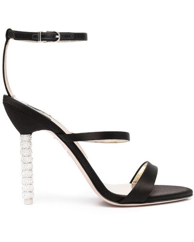 Sophia Webster Faw Crystal-heeled Sandals - Black