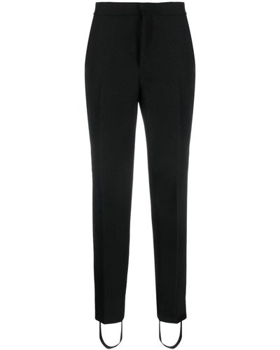 Wardrobe NYC Slim-Fit Stirrup Trousers - Black