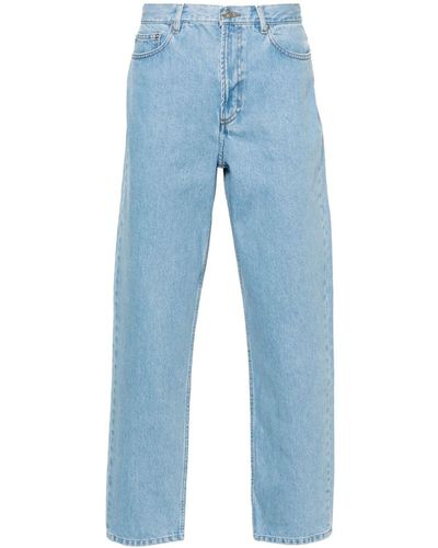 A.P.C. Martin High-Rise Straight-Leg Jeans - Blue