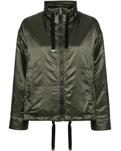 Max Mara The Cube Funnel-Neck Padded Jacket - Green