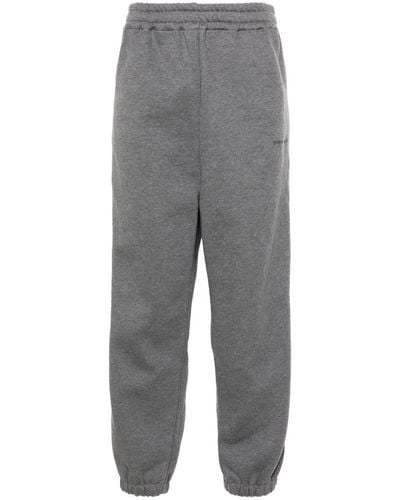 Y. Project Logo-embroidered Jersey Pants - Gray