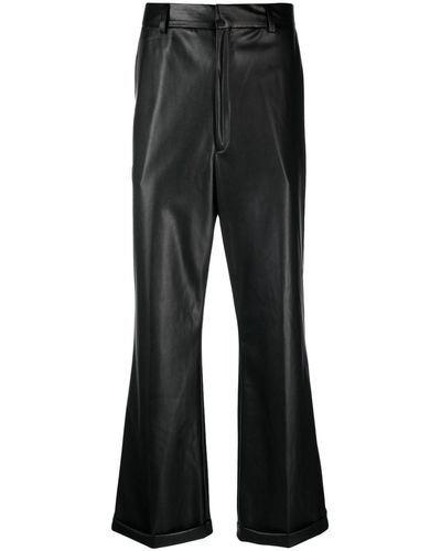 Eraldo High-Waist Bootcut Trousers - Black