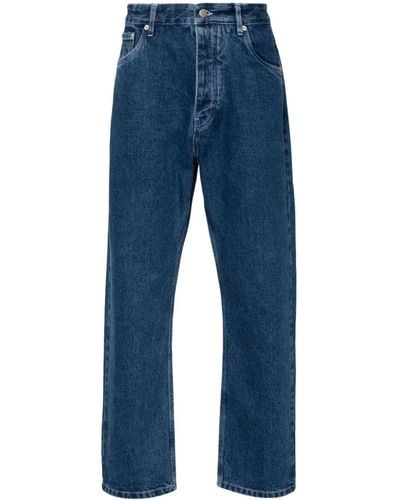 Studio Nicholson Low-Rise Straight-Leg Jeans - Blue
