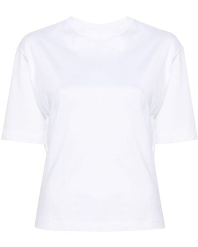 Calvin Klein Open-Back Organic Cotton T-Shirt - White