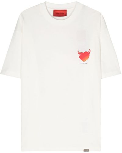 Vision Of Super Puffy Love Cotton T-Shirt - White