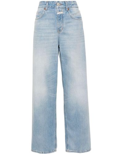 Closed Mid-Rise Wide-Leg Jeans - Blue