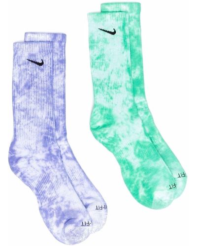 Nike Everyday Plus Tie Dye-print Socks - Purple